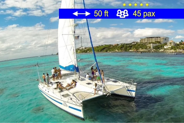 Catamaran Tours Group Max Cancun 50 ft / 45 pax